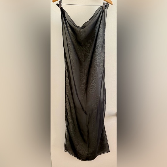 Accessories - Chic Sheer Black Wrap